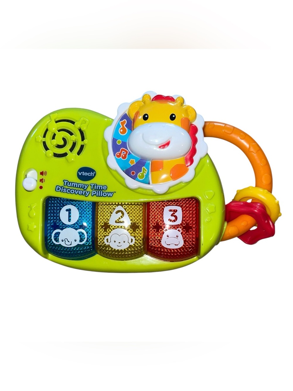 Vtech Tummy Time Discovery Pillow - Bright Green Musical Activity Toy